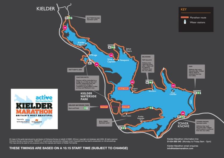 Kielder Marathon Route Map